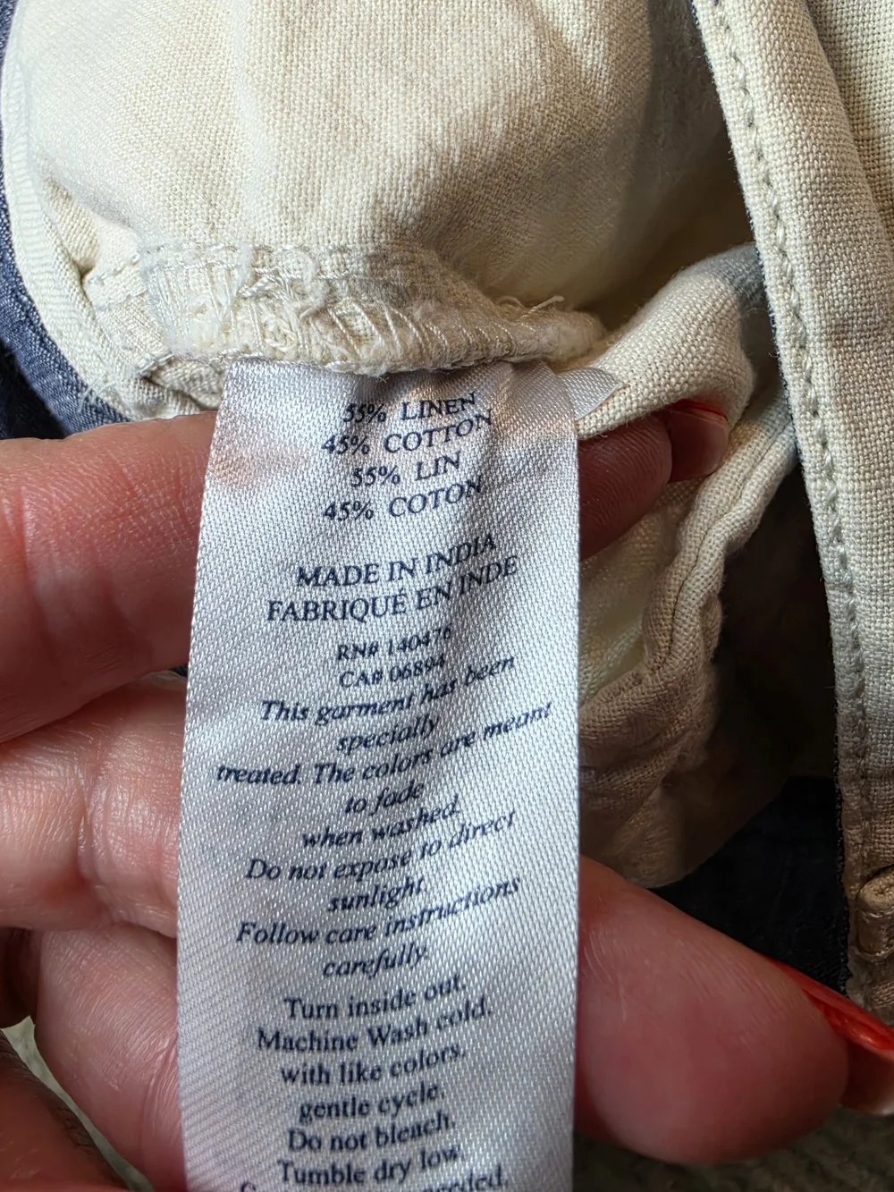 Faherty 7. 5” Stretch Linen Blend Organic Cotton Shorts Men's 31 Ivory